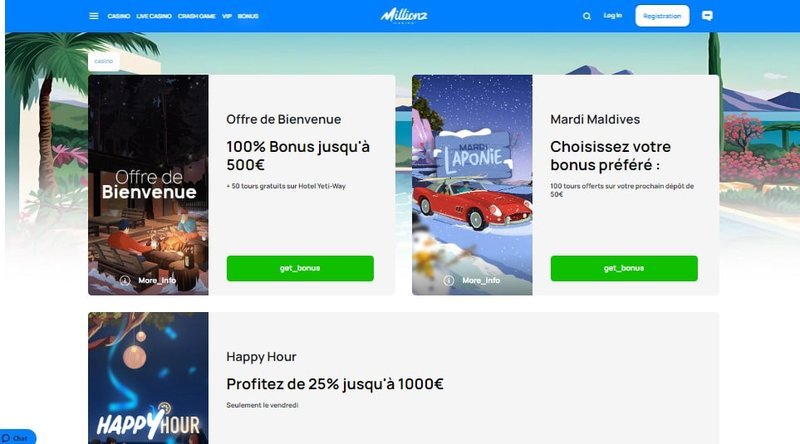 Découvrez millionz casino en ligne