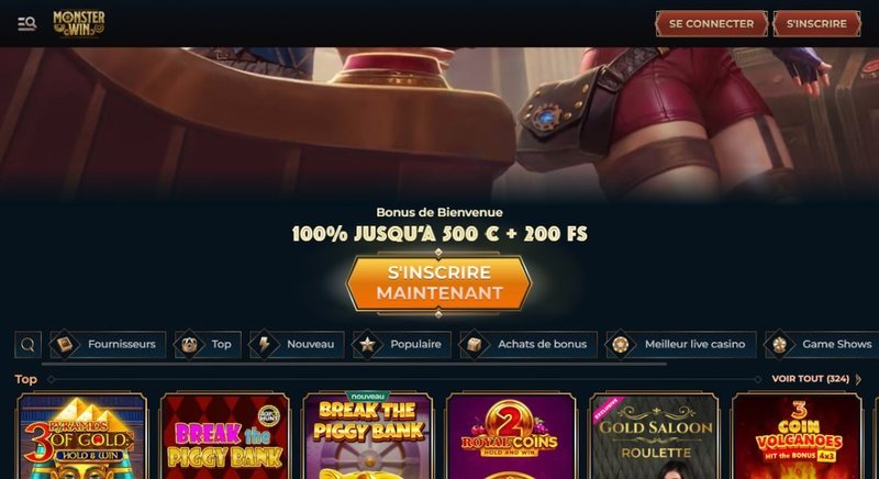 Découvrez le Monstre de la Chance : Monsterwin Casino en France Découvrez le Monstre de la Chance : Monsterwin Casino en France
